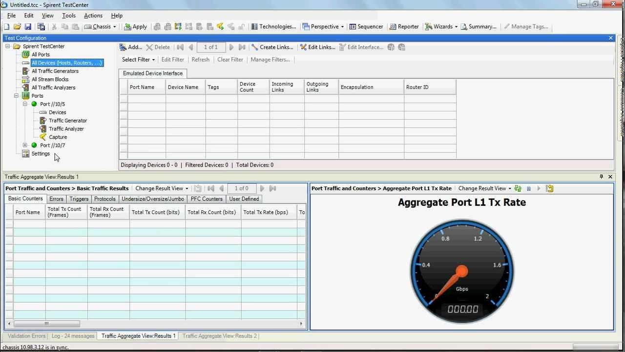 spirent test center client