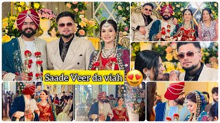 Saade Veer Da Viaah Sajan Taniya Wedding Ankush Thakur 