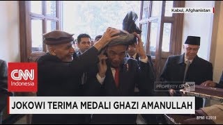 Jokowi Terima Medali  Ghazi Amanullah, Medali Tertinggi di Afghanistan