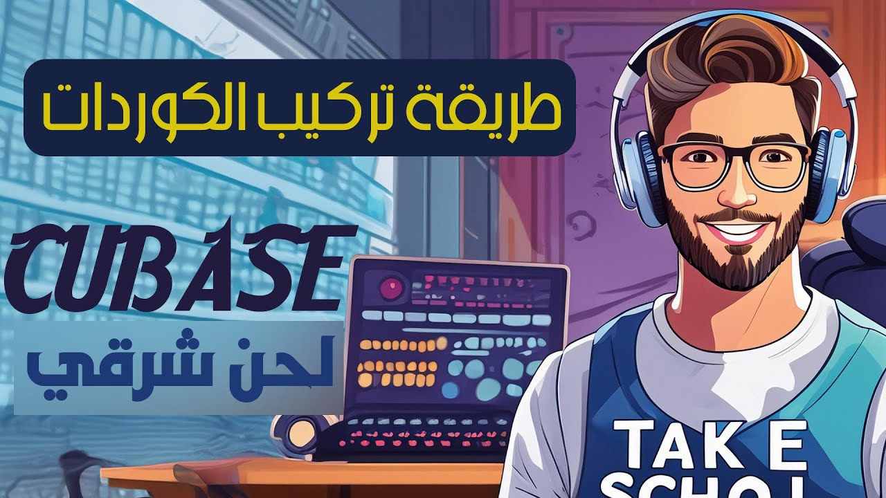 طريقة تركيب الكوردات باستخدام خصائص برنامج الكيوبيس على لحن شرقي