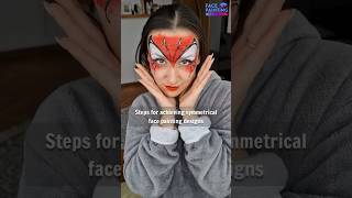 Face Painting Tips for SYMMETRICAL DESIGNS #facepainting #facepaintingtutorial #shorts