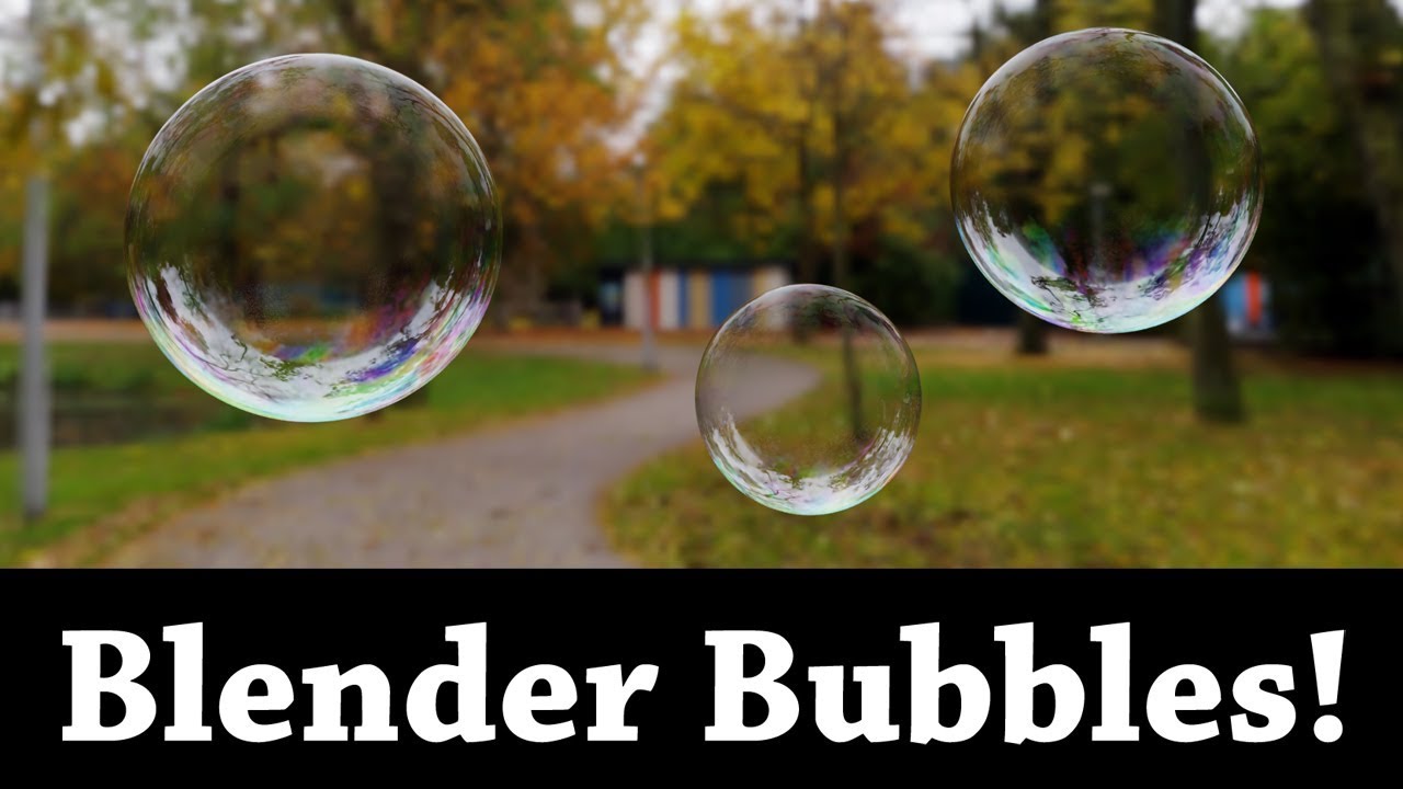Blender Tutorial: Realistic Bubbles In Four Minutes - YouTube