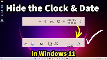 How to Hide the Clock & Date In Windows 11