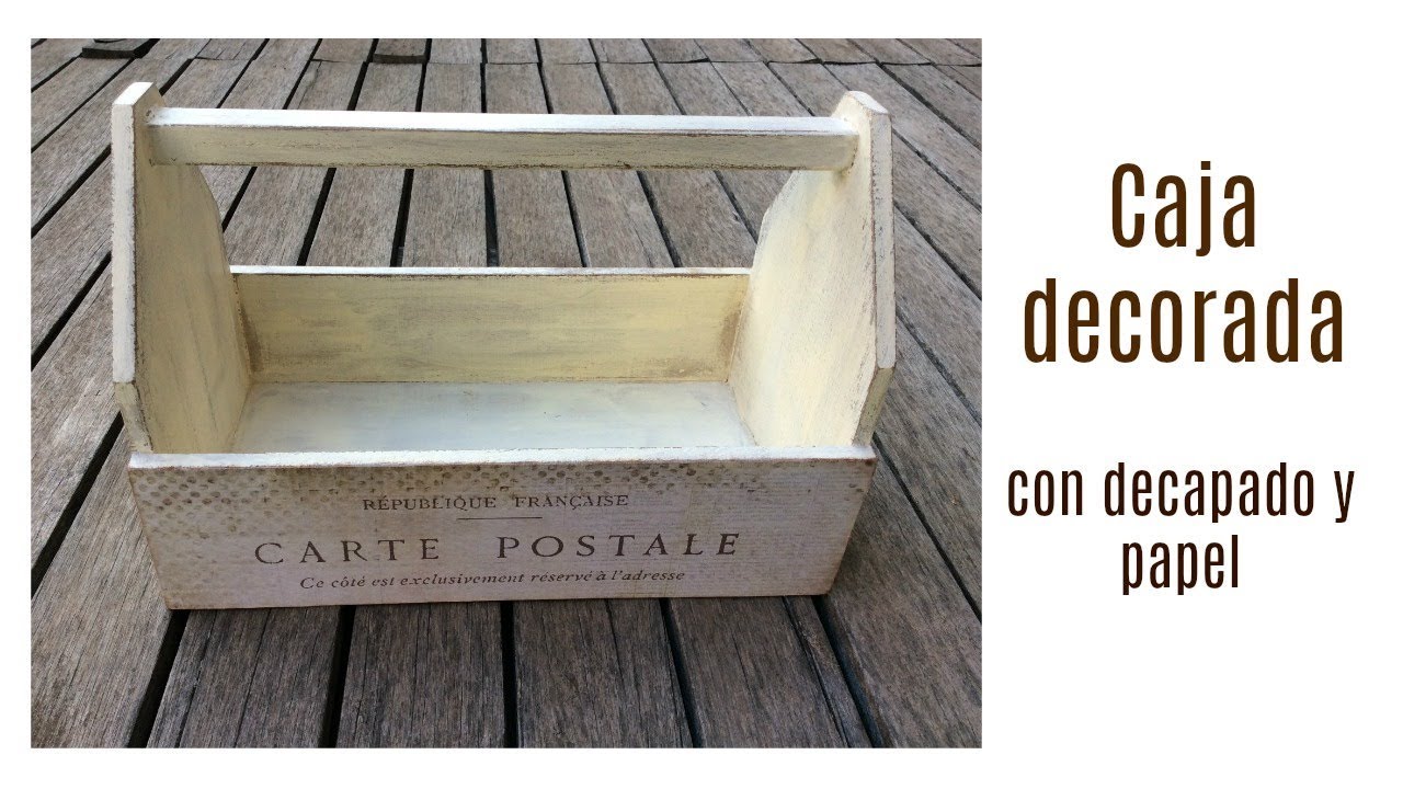 Cómo decorar una caja de madera con decapado