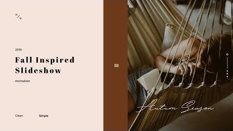 Minimal Autumn Slideshow | After Effects Template | Video Displays