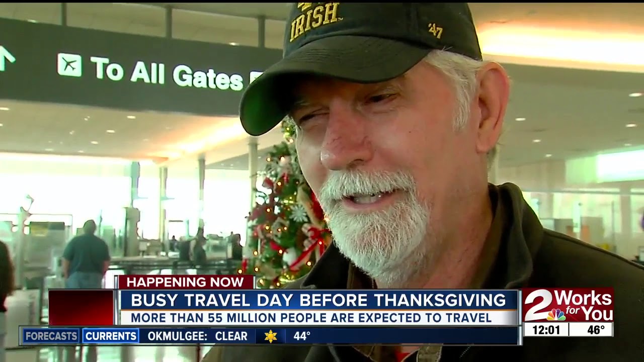 Second busiest travel day before Thanksgiving - YouTube