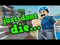 IF I DIE ON ROBLOX ARSENAL THE VIDEO ENDS...