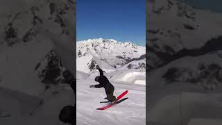 Skier does insane nose butter 😮‍💨 #thedailyshred #skiing