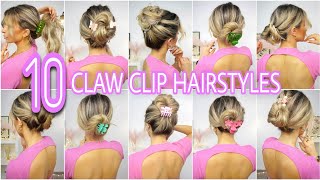 🔝🔟 Claw Clip Hairstyles YOU NEED ‼️ Medium & Long Hairstyles