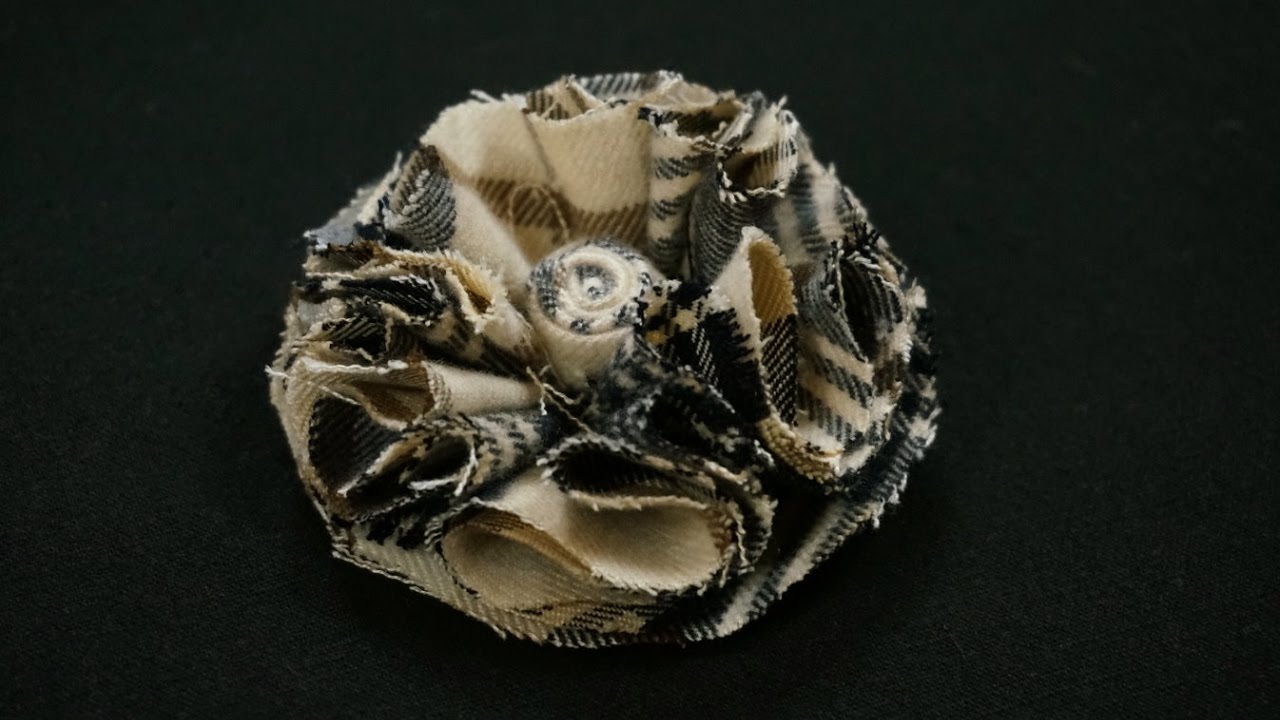 清秀佳人布坊 - 手作教學 - 多層次立體花瓣布花的作法