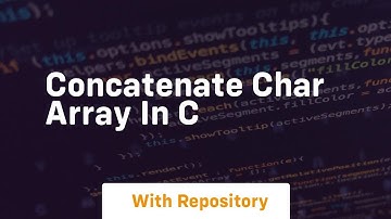 concatenate char array in c