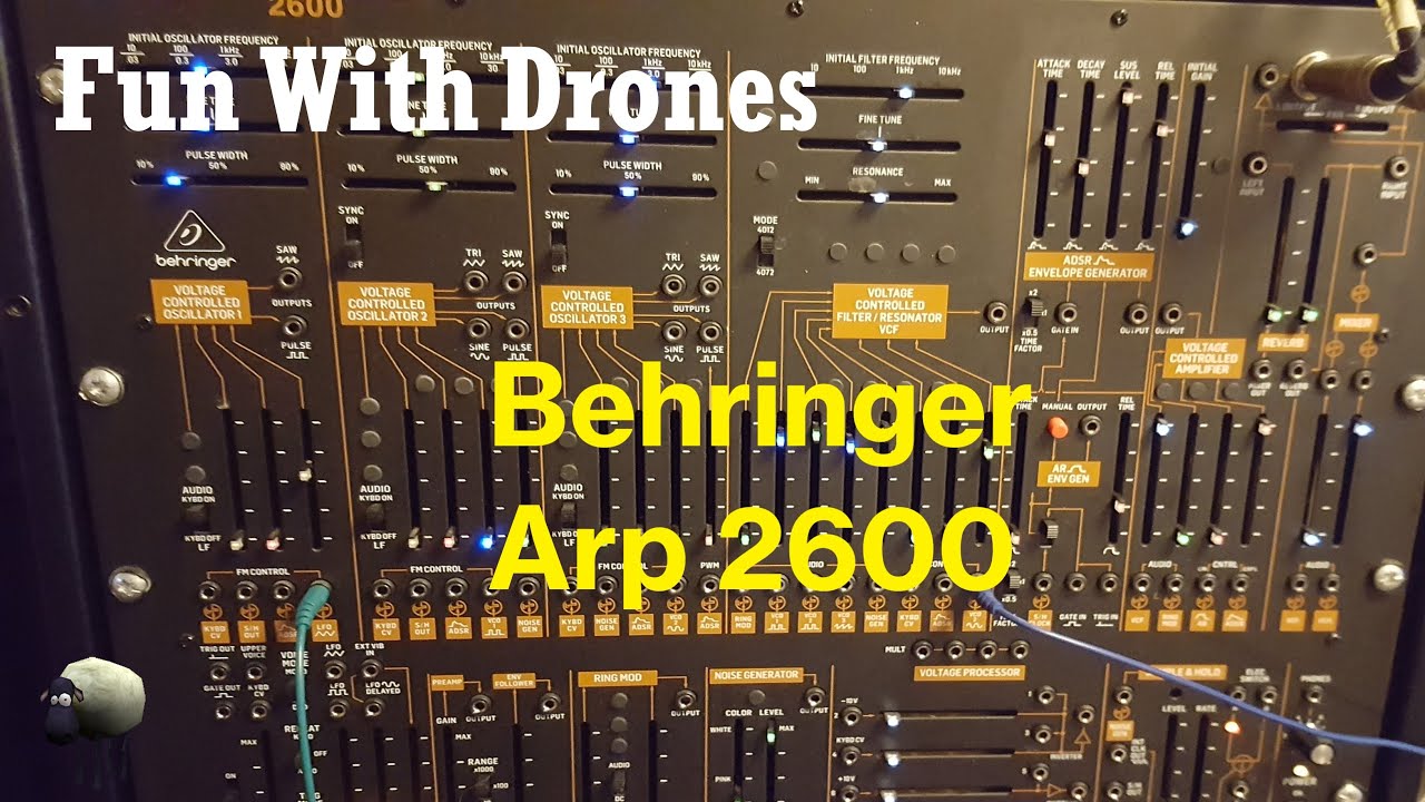 Fun With Drones Synth 1 Behringer Arp 2600 YouTube