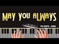 may you always cover piano mcguire sisters easy keyboard sheet music tutorial partitura CHORDS