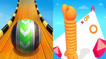 Sky Rolling Balls VS Long Neck Run - SpeedRun Gameplay Level 181-185