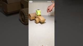 DIY Cardboard Road Roller Toy | How to Make a Working Compactor#CardboardRoadRoller#DIYCrafts