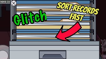 The Airship - How to do Sort Records task the Fastest Way in Among Us (Glitch)