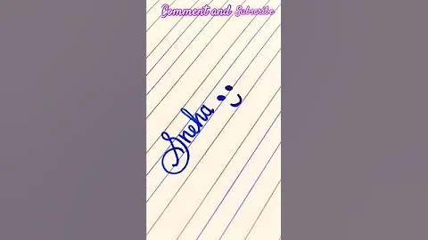 cursive writing.  #shorts #calligraphy #satisfying #trending #relaxing,