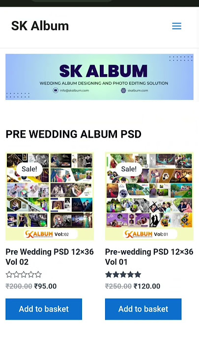 SK Album Website Sell is live Download PSD