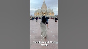 World’s Largest Hindu Temple in New Jersey, USA. 📍BAPS Swaminarayn Akshardham Mandir #hindutemple