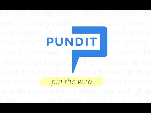 Pundit Annotator video preview 2