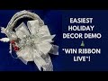 5 MUST-SEE Holiday Projects in 30 Minutes! Live with Sandy Sandler FREE SCRUNCHY RIBBON WINNER