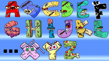 Alphabet Lore But It’s Zombies Transform | NEW Alphabet Lore Zombies | GM Animation