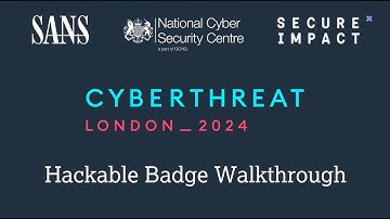 CyberThreat 2024 Hackable Badge Walkthrough