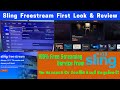 Sling freestream first look  review 100 free streaming service with no account or cc required