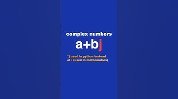 Complex Numbers (complex) In Python