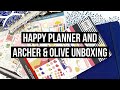 Happy Mail! | Unboxing My Orders from The Happy Planner and Archer & Olive!