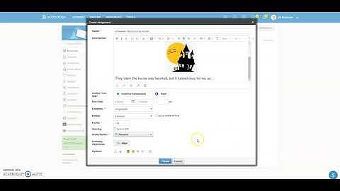 Schoology - Creating a Simple Assignment Using the 