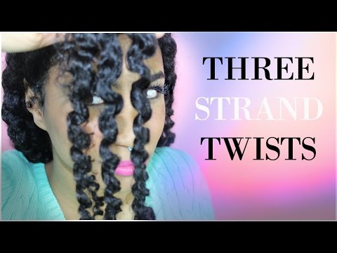 Three Strand Twist Out On Natural Hair Youtube