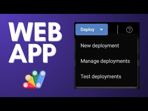Easily Deploy or Update Web App like a Pro (Apps Script)