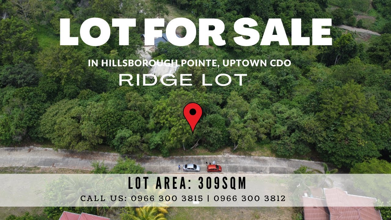 LOT FOR SALE in Uptown Cagayan de Oro City Hillsborough Pointe