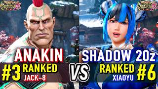 T8 🔥 ANAKIN (#3 Ranked Jack-8) vs SHADOW 20z (#6 Ranked Xiaoyu) 🔥 Tekken 8 High Level Gameplay