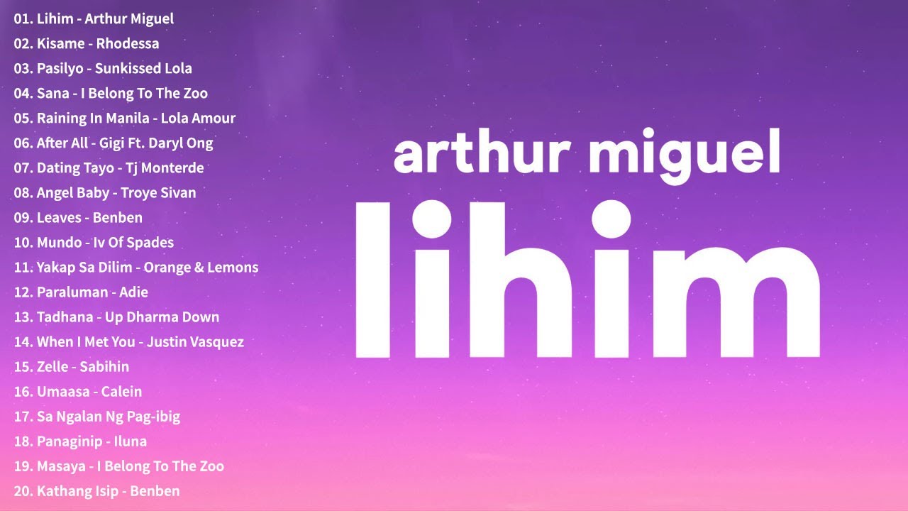 Arthur Miguel   Lihim Lyrics  Arthur Miguel All Time Favourite Songs   Top 20 Best Cover Songs