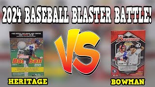 Blaster Box BATTLE! 2024 Topps Heritage VS Bowman Baseball Blaster Battle!