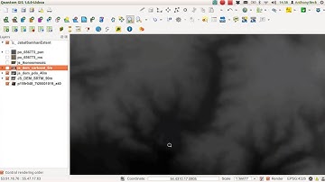 QGIS Loading Data: DEM 01