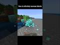 How to infinitely increase blocks #shorts #minecraft