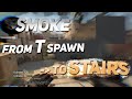 TOP smoke for stairs on Mirage CS:GO 4:3 (stretched). Tick 64 & 128