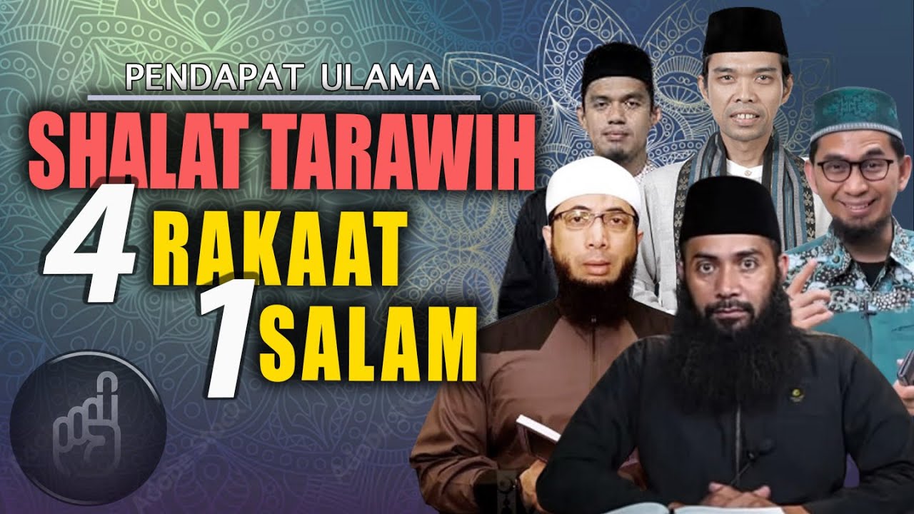 SHALAT TARAWIH 4 RAKAAT 1 SALAM = BATAL❓