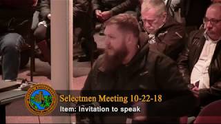 Milford Board of Selectmen Meeting - October 22, 2018