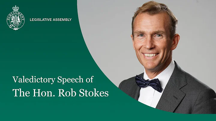 Valedictory speech - the Hon. Rob Stokes, Member f...