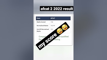 #afcat 2 2022 result  #myscore should i go for ssb or not with such low scores 😅