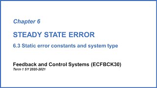 Lesson 8.3 Static error constants and system type