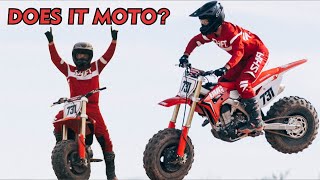 Blake Wharton Rides a Big Wheel Dirt Bike  - Does it moto? episode 1