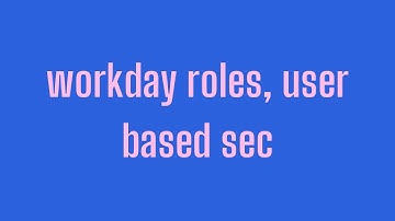 Workday HCM Role,User Based Sec | Workday HCM Tutorial |  Workday HCM Course |  Workday HCM Video |
