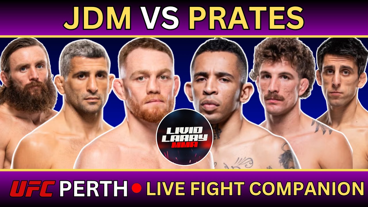 Perth Jdms UFC PERTH LIVE: JDM vs PRATES - Main Card Fight Companion - YouTube