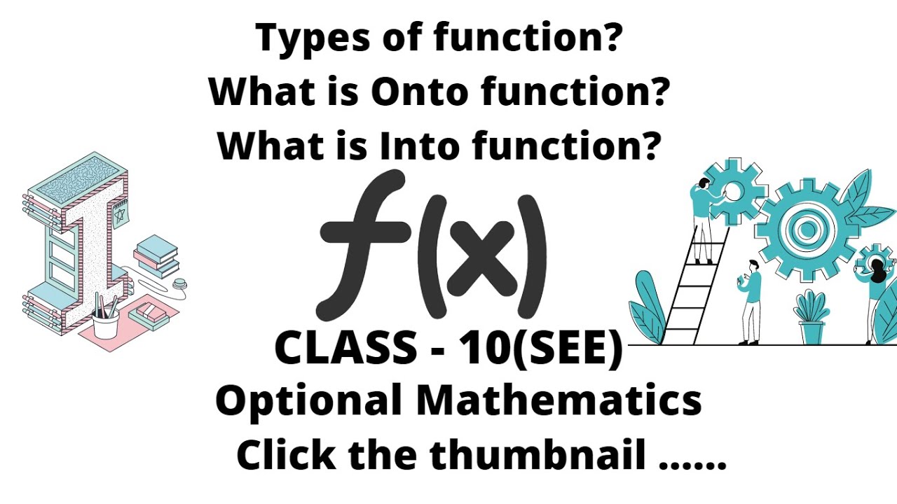 1.2. Types of function: Onto and Into function || Optional Math ...