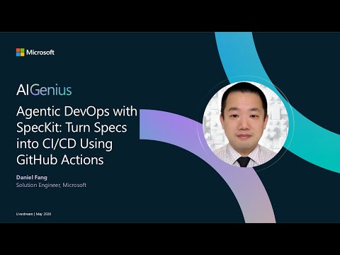 Agentic DevOps with SpecKit: Turn Specs into CI/CD Using GitHub Actions